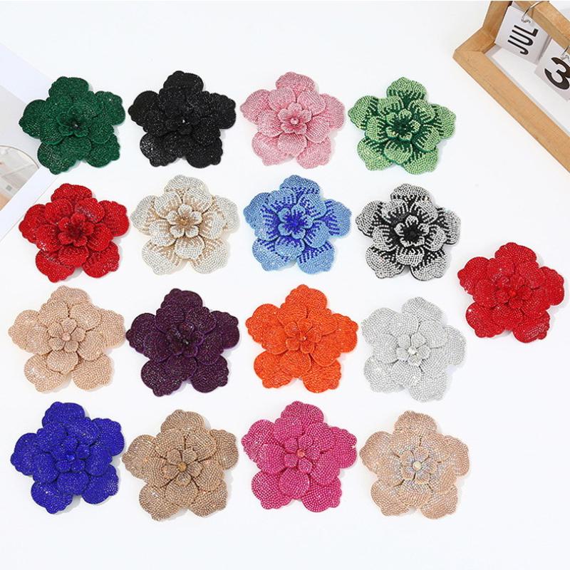 1個入り 3Dカメリア ラインストーンフラワーパッチ DIY - Embellish Craft のレビューと価格
