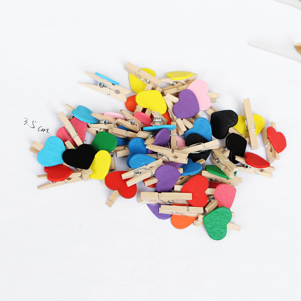50個入りミニ木製洗濯バサミ、天然木製フォトクリップ、DIY - Embellish Craft のレビューと価格